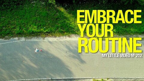 MY LITTLE VIDEO NO. 212-EMBRACE YOUR ROUTINE