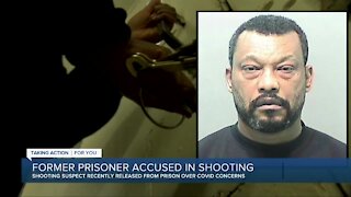Former prisoner accused in shooting