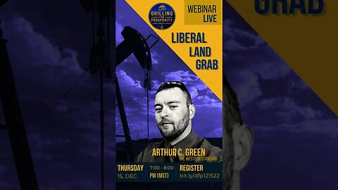 Join us for a DFP Webinar: "Liberal Land Grab with Arthur Green" on Dec 15th #shorts