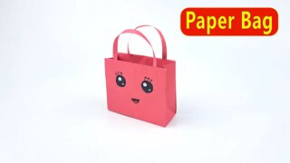 How to Make Cute Paper Bags with Handles/Origami Paper Bags