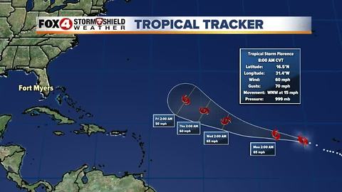Tropical Storm Florence 9-2 AM