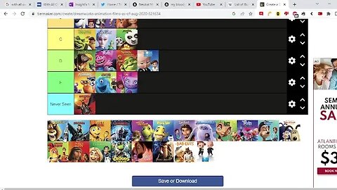 Illumination & Dreamworks Tier Lists w/ Celery Demon