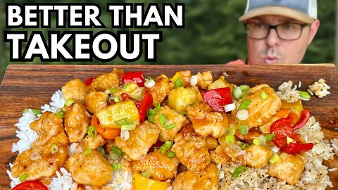 Make this SWEET and SOUR CHICKEN on the Griddle - And Save Big $$$ on Chinese TAKEOUT!