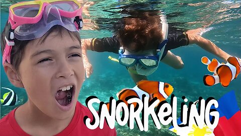 Snorkeling with our KIDS in the Philippines