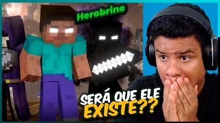 REAGINDO a EU SOU A LENDA: HEROBRINE | Ei Nerd | React Anime Pro