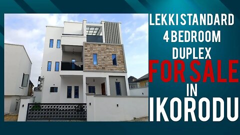 ₦90m Newly Built Lekki Standard 4 Bedroom Duplex In A Secured Estate In The Heart Of Ikorodu, Lagos.