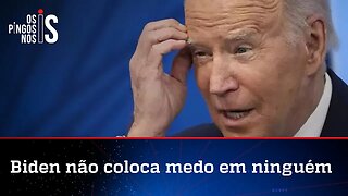 Biden faz novas ameaças à Rússia, mas não consegue disfarçar imagem de fraco