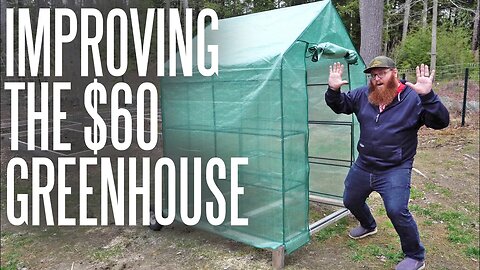 Modifying A $60 Amazon Greenhouse To Fit Over Our DIY Raised Garden Beds!