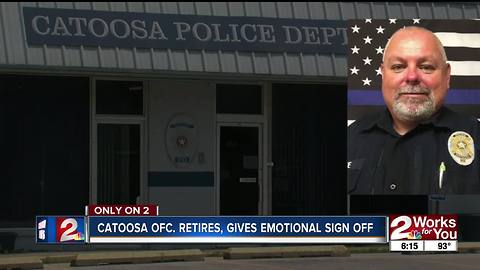 Catoosa Police officer signs off