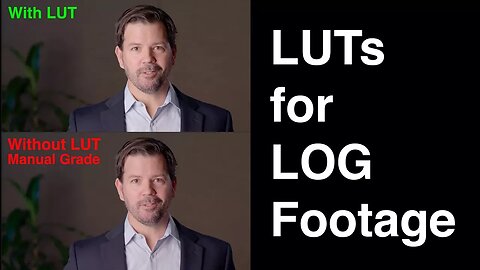 LUTs for LOG: Why You Should Use a LUT with LOG Footage - DaVinci Resolve 14