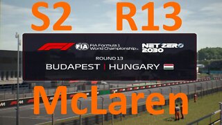 F1 Manager 2022 Season 2 Team McLaren Race 13