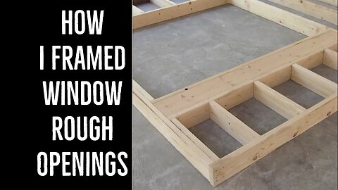 How I Framed Window Openings In The Pole Barn House