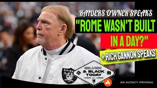 Las Vegas Raiders Owner Mark Davis: "Rome Wasn't Built in a Day"