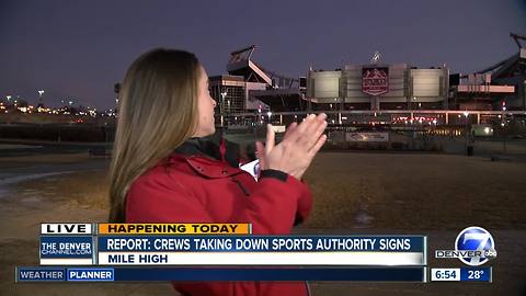 Hand clap turns off stadium light during live shot