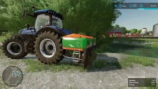 Baling and Spraying Fields at Elmcreek Farm Part 80 - FARMING SIMULATOR 22 - Timelapse