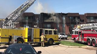 Fire at Pines at Q Plaza apartments