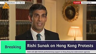 Rishi Sunak supporting the Hong Kong Police.