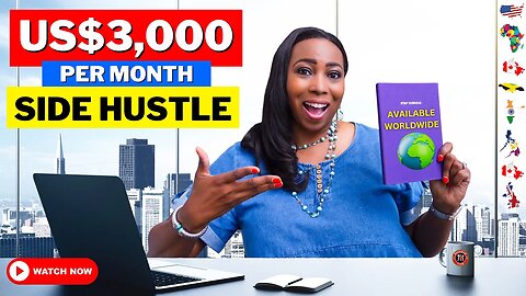 Make $3,000 Monthly Online While You Sleep Worldwide: Easy Side Hustle For Beginners