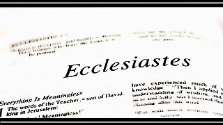 ECCLESIASTES CHAPTER 5