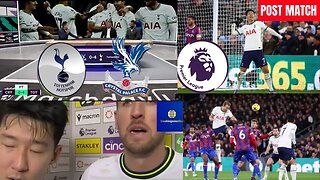 Crystal Palace v Tottenham 0-4 Post Match Interview Analysis Son, Kane Reaction Conte EPL Highlights