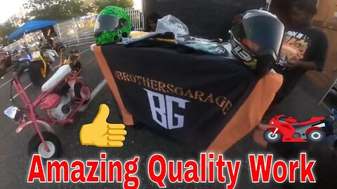 Bike Life -=Brothers Garage=- Coolest Mini Bikes Ever Check It Out 🏍🏍 #Shorts
