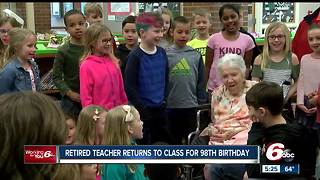 Fishers students help 98-year-old former teacher celebrate her birthday