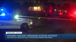 Violent holiday weekend across Detroit