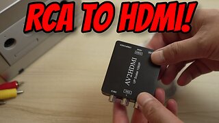 BUDGET AV to HDMI Converter - RCA to HDMI Adapter!