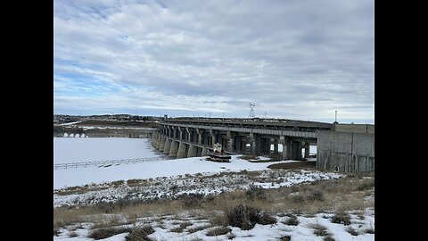 Fort Peck, Montana dam and reservoir. 2/20/24