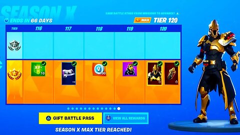 *NEW* SEASON X BATTLE PASS TIER 100 in Fortnite! (100% UNLOCKED)