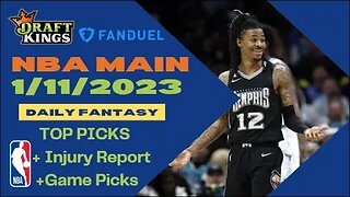 Dreams Top Picks NBA DFS Today Main Slate 1/11/23 Daily Fantasy Sports Strategy DraftKings FanDuel