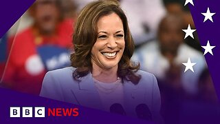 Kamala Harris formally chosen as US Democratic presidential nominee / BBC News