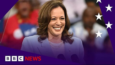 Kamala Harris formally chosen as US Democratic presidential nominee / BBC News