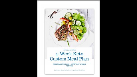 4-week keto custom meal plan