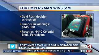 Fort Myers man wins $1 million on Florida Lottery scratch-off ticket