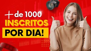 Como ganhar 1000 inscritos rápido para você monetizar seu canal