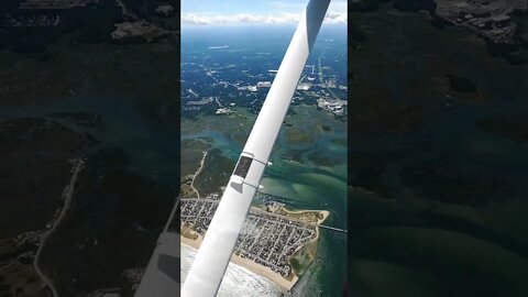 Flying Over Hampton Beach, New Hampshire