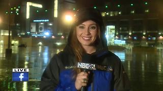 Flooding at Lambeau Field