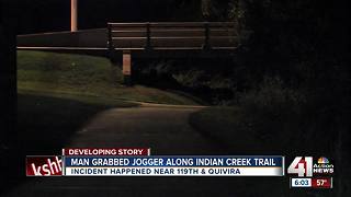 Woman says man grabbed her during Indian Creek Trail jog, but she escaped