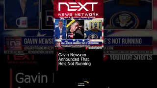 Gavin Newsom Announced That He's Not Running #shorts