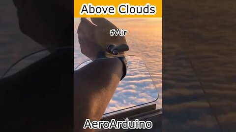 Can't Believe Captain Opened Window Above Clouds #Aviation #Fly #AeroArduino