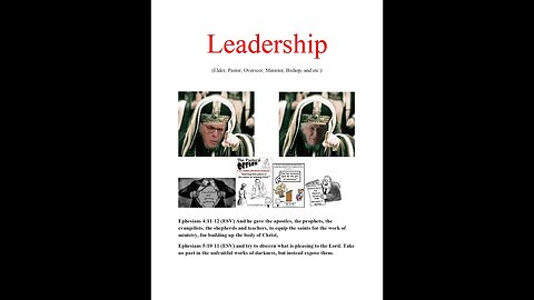 Biblical Leadership…Then and Now