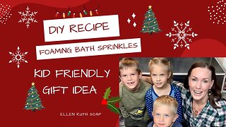 Fun DIY Recipe FOAMING BATH SPRINKLES - Great 🎁 Idea - Kid Friendly | Ellen Ruth Soap