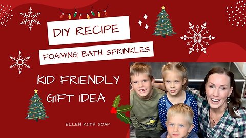 Fun DIY Recipe FOAMING BATH SPRINKLES - Great 🎁 Idea - Kid Friendly | Ellen Ruth Soap