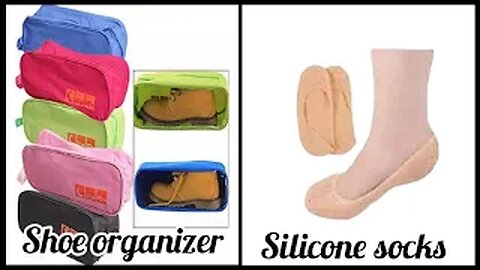 Shoe organizer for traveling and silicone socks from daraz | fizafarrukh