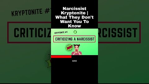 Narcissist Kryptonite | What They Don't Want You To Know