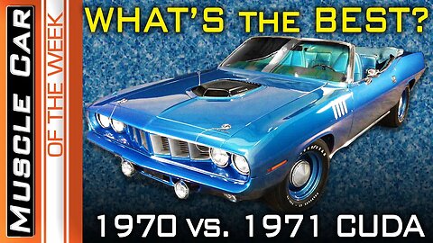 1970 and 1971 Plymouth Cudas - Which is the best? Muscle Car Of The Week Episode #355