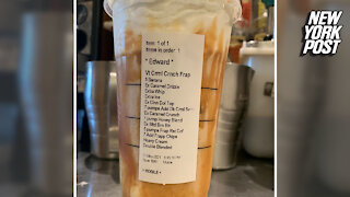 Edward's coffee order has Starbucks barista begging to end TikTok trend
