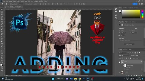 Rain Effect SIMPLE Photoshop Tutorial 2022