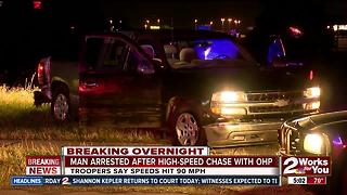 Man arrested after pursuit high-speed chase with OHP